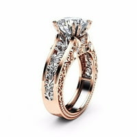 Bazyrey modni prstenovi za žene Ženska boja odvajanje ruže zlato prsten modni luksuzni vjenčani angažman