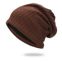 Tvrdi šešir, unise topla vjetrootplatna vrećica s rastezanjem Crochet zimske mekane kape za omotavanje