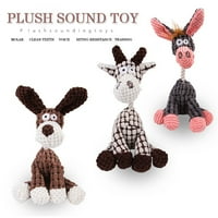 Puppy Chew Chweker igračka za kućne ljubimce Škripavi plišani zvuk životinjski oblik molarni igračke