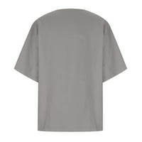 Kakina s valentiens majice za žene čišćenje ljeto slobodno vrijeme za slobodno vrijeme tiskani tipki