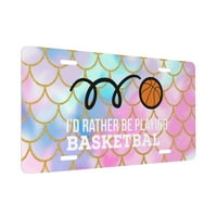 Radije igrajte košarkašku dozvolu za licencu od aluminijske noverlty licencne ploče poklopac ukrasni