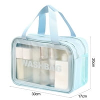 HonRane kozmetička torba za velike kapacitete sa patentnim zatvaračem, vodootporan i suho-mokro dizajn odvajanja - idealan za putne šminke