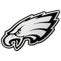 Muška antigua bijela Filadelfija Eagles Metallic logo Tribute Quarter-Zip Top