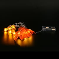Dekor za jesen za uštedu, DVKPTBK Halloween Svjetla Maple Burkkin Lanter Lanter String Halloween Garden
