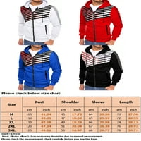 Muškarci Ležerne prilike za patchwork-a Muški redovito uklapaju patentno odijelo Zipper Sportski kapuljač