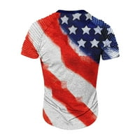 Zakon sada! Himeway Stars and Stripes Tunics T majice za muškarce, Muška Američka zastava Američka zastava