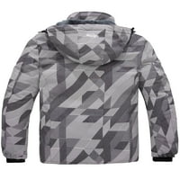 Želite muške jakne za velike i visoke jakne za snowboardinga vodootporna jakna za skijanje crno-bijela Flora XL