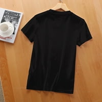 Broj dresa je sjajan natrag u školske poklone Modna ženska grafička majica, kratki rukav - slatki ljetni vrhovi sa jedinstvenim dizajnom ispisa