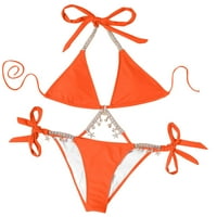 Ženski kupaći kostimi plus klirens veličine, axxd bikini set kupaći kostim dva puna kupaća kostim za kupaće plaće za novi dolazak narančasta 8
