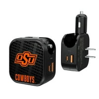 Oklahoma State Cowboys Logo tima Dual Port USB auto i kućni punjač
