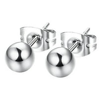 Modni unisni srebrni kuglični ušni naušnice za piercing poklon za nakit