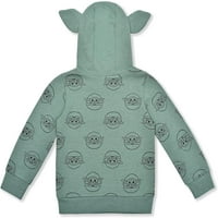 Lucasfilm Boy's Baby Yoda Pulover modni hoodie, dijete