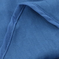 Jyeity Hot Styles Cool s Print V-izrez dugih rukava majica + hlače Podesite pantalone Womens Casual kombinezon plave veličine xxl