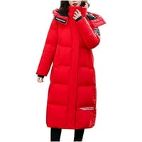 Clearians kaput Ženska zimska korejska casual zadebljana hladnoća modni pamučni kaput dužine koljena