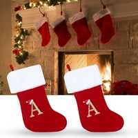 Božićne čarape Nordijsko pismo Ispis izvrsne izrade abecede za abecede Božićne čarape za dom