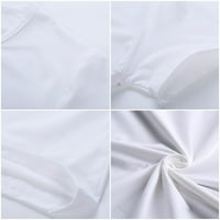Ženska majica Ljubav košulja za žene Modni udobni gornji ležerni okrugli vrat kratkih rukava majica bijela x-velika