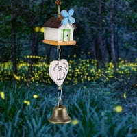 Vrt ukrasni vijak Creative Cabin Chimes House Hold Ukrasi za vrata Mini Privjesna smola