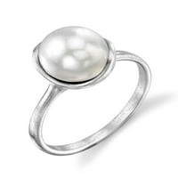 14k zlatni bijeli južno morski kultivirani Pearl Juliette prsten