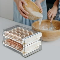 Dispenzer Tohuu jaja za hladnjak dvostruki hrpa hladnjak Hladnjak za skladištenje jajesta sa vremenskim mjestima za svježa jaja kuhinja Essentials Expert