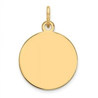 Finest Gold10xM135- 10K žuti zlatni ravni 0. Kružni granični čir kružnog diska