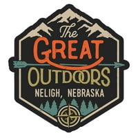 Neligh Nebraska The Great na otvorenom dizajn naljepnica vinilne naljepnice