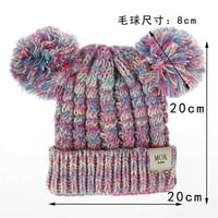 Baby Winter Warm Hat pleteni pompom Hat Toddler Kids Boys Girls Crochet Hat Beaneess Cap