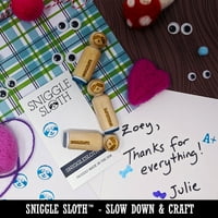 Santa Sloth božićni gumeni pečat za Scrapbooking Crafting Staring - Mini