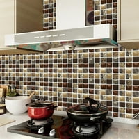 Kamene mozaičke pločice Backsplash Ogulje i sjedište samoljepljivih uklonjivih štap na kuhinjskim pločicama Naljepnice DIY kupaonske zidne naljepnice