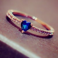 SKPBlutn prstenovi za žene djevojke pune dijamantske ljubavi imitacija cirkon poklopca nakita