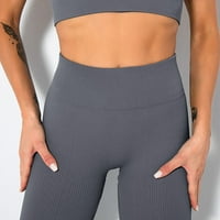 Mrat Yoga pune dužine Hlače Žene Stretch Legging Dame Bešavne navode HIP Uznemireno Yoga hlače Sportske