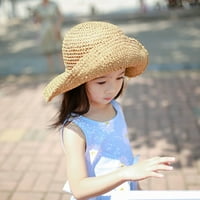 Djevojke Djeca Ležerne prilike na plaži Sun Hats Stream Hat Modne ljetne zaštitne kape za sunčanje
