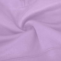 Shomport Womens obrežene dukseve Pola zip pulover Slatke tipke za ispis pada modna odjeća