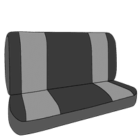 Caltrend Center Solid Bench Microsuede Seat navlake za 1990. - Ford Aerostar - FD155-03SB Umetci ugljena