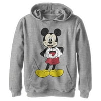 Dječakov Mickey & Friends Mickey Mouse Heart Povucite preko hoodie athletic Heather Medium