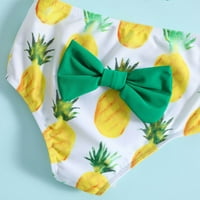 ROVGA Ljetna djevojačka djevojka kupaći kostim djevojčice Bowknot ananas ispisuje tassel tri kupaći