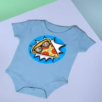 Komički stil pica Bodysuit novorođenčad -image od shutterstock, mjeseci