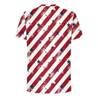 Jsaierl 4. srpnja Košulje Muške patriotske američke zastave Grafičke majice Lagane posade Top Soft Majica kratkih rukava