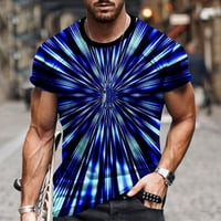 Muški 3D Ispis Skreno majice Fankil Grafički majice Ljetne casual tees Regular Fit Thirts Boja blok
