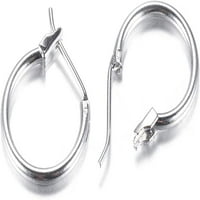 Mesing okrugle obruške naušnice ručice natrag Otvoreni obruč naulje u uši žičane žice platinum 15x za ženske nakit izrade nakita