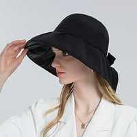 PRINXY Ženska ljetna zaštita od sunca Moda na otvorenom Sunhat vrhova kapa crna D