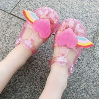 Ljetne cipele za čišćenje dječjih cipela za djecu, djevojke djevojke slatke voće Jelly boje izdužene