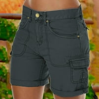 Ženske hlače hlače labave pune boje Mini pantne ljetne plaže kratke tastere kratke vruće hlače Teretne