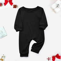 Kayannuo Božićne pidžame za obiteljski čišćenje Božićno print Baby pidžamas baby božićni prugasti puni