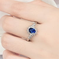 14K pozlaćene prstenove prstenastog ringwomena prstenovi i sjajni za žene ženske srebrne prstenove meša rinestone prstenovi zvoni sterling srebrni prsten