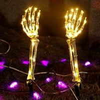 Horror Ghost ručna lagana scena raspored bakrene žice žica Halloween LED kostur prsta koplja