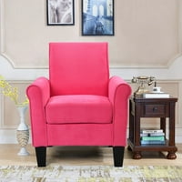 Paproos Moderna akcentna stolica, posteljina udobna soba za male prostore, stolica za slobodno vrijeme za dnevnu sobu spavaća soba, ružičasta