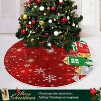 Božićna šarena kuća snježna pahuljica crvena xmas božićna stabla suktni štand za odmor za odmor za zabavu
