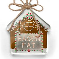 Ornament tiskan jednostrana božićna božićna božićna slanina neonblond