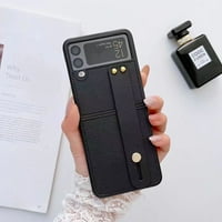 Kompatibilan je sa Samsung Galaxy Z Flip Case s podlogom za zglobove Slim udarnom otpornošću na kožnu