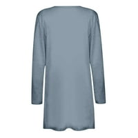 Youmao Ženski Cardigan Cleance Cardigans za žene Ležeran dugi rukav otvoren prednji lagani džemper sa